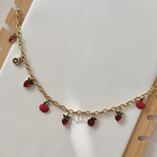 Fruit Charm Necklace