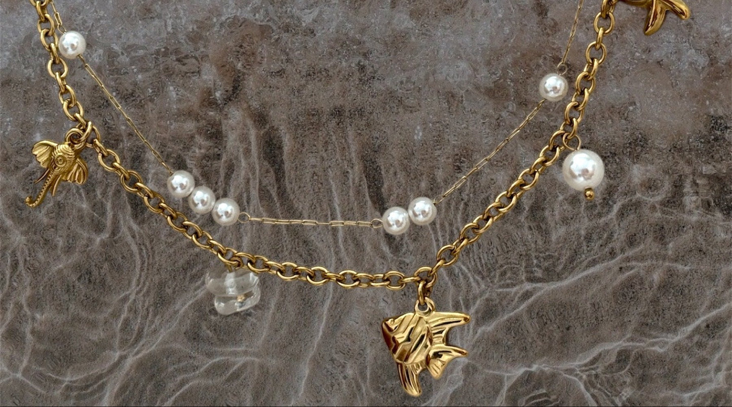 Mer Charm Necklace